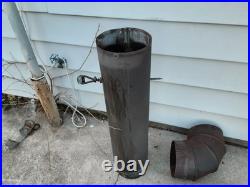 BLACK Cast iron wood stove(repainted)