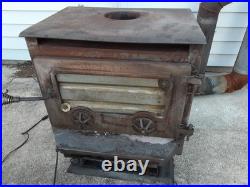 BLACK Cast iron wood stove(repainted)