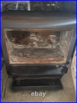 BLACK Cast iron wood stove(repainted)