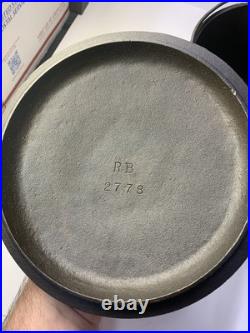 BSR-BIRMINGHAM Stove & Range 3 Legged Cast Iron Bean Pot Caldron R. B. 2778 withLid
