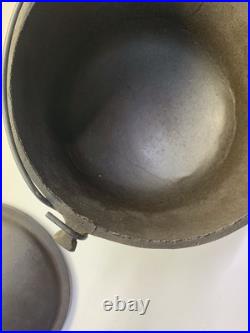 BSR-BIRMINGHAM Stove & Range 3 Legged Cast Iron Bean Pot Caldron R. B. 2778 withLid