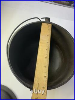 BSR-BIRMINGHAM Stove & Range 3 Legged Cast Iron Bean Pot Caldron R. B. 2778 withLid