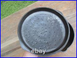 BSR Birmingham Stove & Range Co Cast Iron #8 Chicken Fryer + Rare High Dome Lid