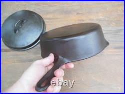 BSR Birmingham Stove & Range Co Cast Iron #8 Chicken Fryer + Rare High Dome Lid