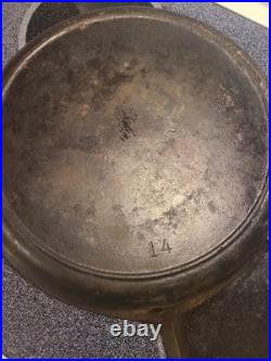 BS&R Birmingham Stove & Range No 14 Cast Iron Skillet 15 Made In USA HUGE