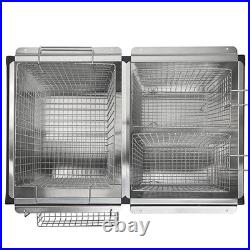 Barton 17QT High-Pressure Triple Basket Deep Fryer Double Burner Propane Station