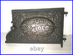 Beautiful Antique New Kineo Cast Iron Wood Stove Oven Door Clean