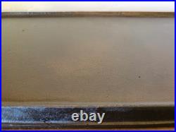 Beautiful ERIE #7 Cast Iron Long Griddle 744. Pre Griswold 1905 Fully Restored