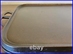 Beautiful ERIE #7 Cast Iron Long Griddle 744. Pre Griswold 1905 Fully Restored