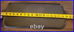 Beautiful ERIE #7 Cast Iron Long Griddle 744. Pre Griswold 1905 Fully Restored