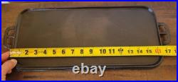Beautiful ERIE #7 Cast Iron Long Griddle 744. Pre Griswold 1905 Fully Restored