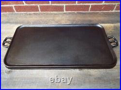 Big Antique Cast Iron Long Griddle 27 x 13, restored