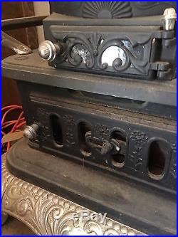 Big Antique Cast Iron Pot Belly Stove! Sterling Brand #17 EXCELLENT