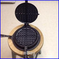 Birming Stove & Range Co. BSR Red Mountain Cast Iron Waffle Maker Iron