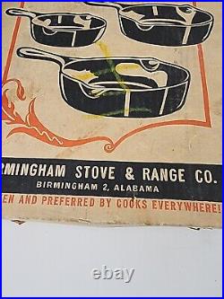 Birmingham Stove & Range BSR # 8,5,3 Century Series Cast Iron Skillet