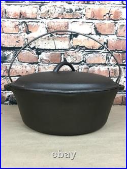 Birmingham Stove & Range BSR # 8 Cast Iron Dutch Oven 10 5/8 with Matching Lid