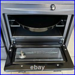 Black Cast Iron Wood Stove with Oven Farmhouse Cooker Fireplace Heater