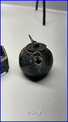 Boyd's Bears MINI CAST IRON CAMPFIRE SET pit stove pots pans