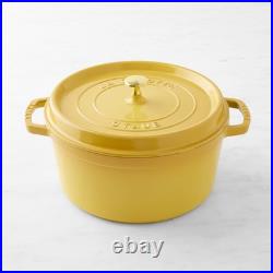 Brand New Staub Enameled Cast Iron Round Dutch Oven 7 Qt All Color