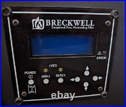 Breckwell SPC-50 Pellet Stove, Porcelain Black Enamel Cast Iron Mint