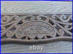 Bridge Beach Company Cast Iron Stove Plate Panel Bridge Beach And Co Antique USA Bridge Beach Company Cast Iron Stove Plate Panel Bridge Beach And Co Antique USA