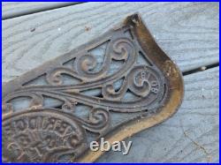 Bridge Beach Company Cast Iron Stove Plate Panel Bridge Beach And Co Antique USA Bridge Beach Company Cast Iron Stove Plate Panel Bridge Beach And Co Antique USA