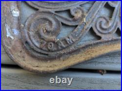 Bridge Beach Company Cast Iron Stove Plate Panel Bridge Beach And Co Antique USA Bridge Beach Company Cast Iron Stove Plate Panel Bridge Beach And Co Antique USA