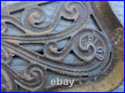 Bridge Beach Company Cast Iron Stove Plate Panel Bridge Beach And Co Antique USA Bridge Beach Company Cast Iron Stove Plate Panel Bridge Beach And Co Antique USA