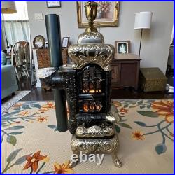 Bright Novelty Brand Parlor Stove 1880s-1915 Made By Abram Cox Co. Refurbished