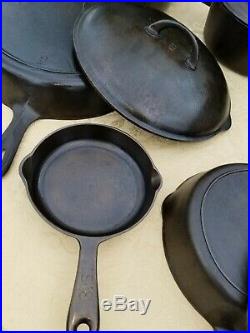 Bsr Birmingham Stove & Range Cast Iron Collection Skillet LID Pan Dutch Oven +++
