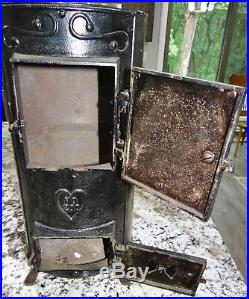 Buddy #200 Cast Iron Coal Wood Stove Railroad Caboose Heater Vtg Antique Rare
