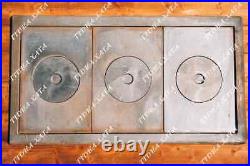 Burners Cooktop Cast Iron Stove Kitchen Flange Oven Rings Grill Heavy Duty Large