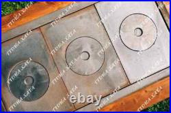 Burners Cooktop Cast Iron Stove Kitchen Flange Oven Rings Grill Heavy Duty Large