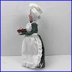Byers Choice Caroler Baker Lady Cast Iron Stove Cookies 2001