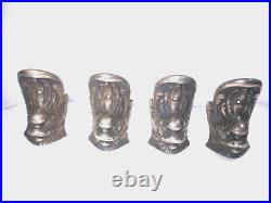 CAST IRON DOLPHIN STOVE LEGS FEET Set Of 4 FANCY BEAUTIFUL