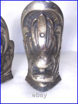 CAST IRON DOLPHIN STOVE LEGS FEET Set Of 4 FANCY BEAUTIFUL CAST IRON DOLPHIN STOVE LEGS FEET Set Of 4 FANCY BEAUTIFUL