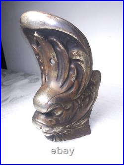 CAST IRON DOLPHIN STOVE LEGS FEET Set Of 4 FANCY BEAUTIFUL CAST IRON DOLPHIN STOVE LEGS FEET Set Of 4 FANCY BEAUTIFUL
