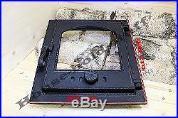 CAST IRON FIRE DOOR WITH GLASS 40 x 37CM / BREAD OVEN / PIZZA STOVE / FIREPLACE