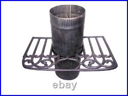 CAST IRON Wood Stove Pipe Surround Shelf Clean and Ready to Use