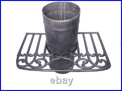 CAST IRON Wood Stove Pipe Surround Shelf Clean and Ready to Use