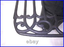CAST IRON Wood Stove Pipe Surround Shelf Clean and Ready to Use