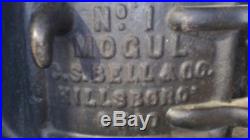 C. S. Bell And Co. Number 1 Mogul Stove #1 Coal Caboose 1882-1894 Cast Iron