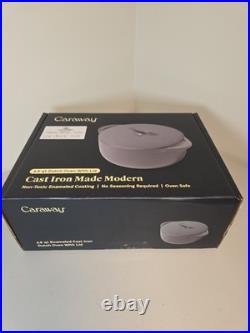 Caraway 6.5qt Round Cast Iron Dutch Oven Midnight (Blue) Caraway 6.5qt Round Cast Iron Dutch Oven Midnight (Blue)