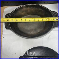 Cast Iron Cajun Classic Oval casserole 4Qt. WITH LID