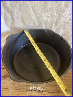 Cast Iron Chicken Fryer Stove and Range Notch withLid 3Deep Mark #4