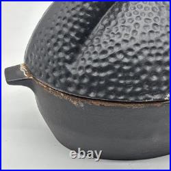 Cast Iron Dragon Steamer Humidifier Diffuser For Wood Stove Or Fireplace Rusty