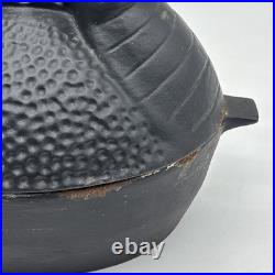 Cast Iron Dragon Steamer Humidifier Diffuser For Wood Stove Or Fireplace Rusty