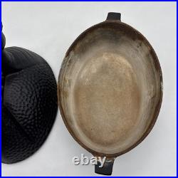 Cast Iron Dragon Steamer Humidifier Diffuser For Wood Stove Or Fireplace Rusty