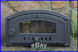 Cast Iron Fire Foor Clay Bread Oven Doors Pizza Stove with Glass