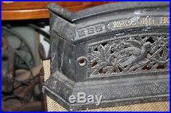 Cast Iron Fireplace Stove Heater Front Birds Flowers Welcome Home Home Hearth